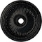 Ekena Millwork Viceroy Ceiling Medallion (Fits Canopies up to 4 7/8"), 35 1/8"OD x 4 7/8"ID x 2 1/2"P, Jet Black CM35VIBLF - alternate 1